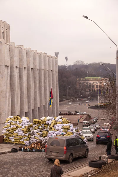 Protest mot "diktatur" i Ukraina blir våldsamma — Stockfoto