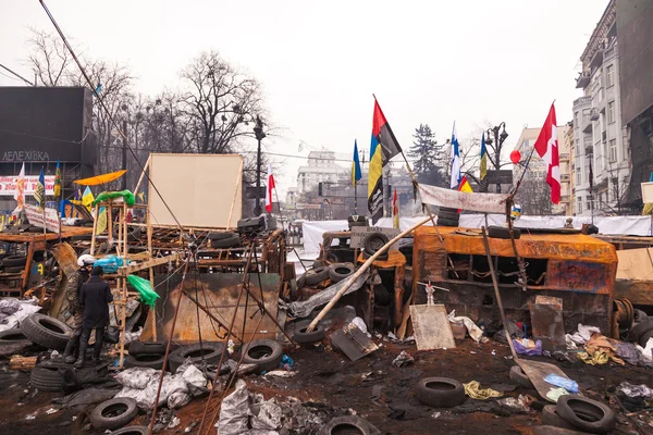 Protesta contra la "dictadura" en Ucrania se vuelve violenta — Foto de Stock