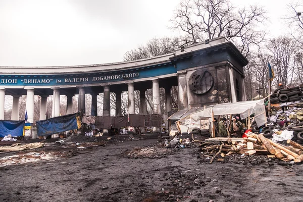 Protest mot "diktatur" i Ukraina blir våldsamma — Stockfoto