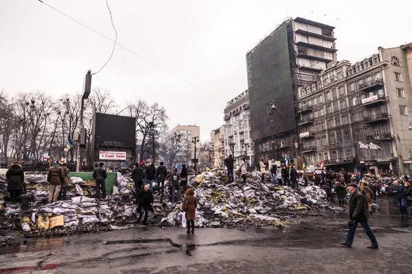 Протест проти «диктатура» в Україні перетворює насильницькі — стокове фото