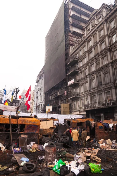 Protest mot "diktatur" i Ukraina blir våldsamma — Stockfoto