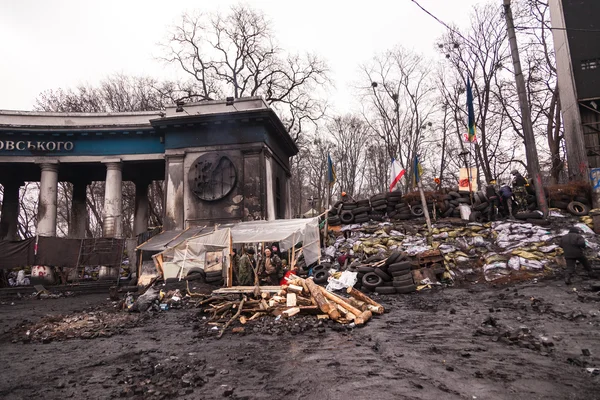 Protesta contra la "dictadura" en Ucrania se vuelve violenta — Foto de Stock