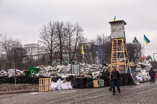 Protest Against "Dictatorship" In Ukraine Turns Violent — Stock Photo, Image