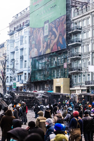 Протест проти «диктатура» в Україні перетворює насильницькі — Stok fotoğraf