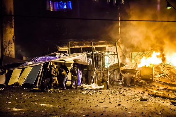 Protest Against "Dictatorship" In Ukraine Turns Violent — Stock Photo, Image