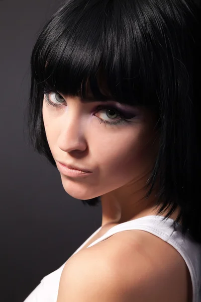 Portrait of a brunette woman — Stock Photo, Image