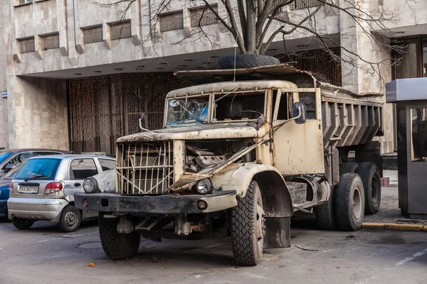 Revolución ucraniana, Euromaidán después de un ataque del gobierno f —  Fotos de Stock