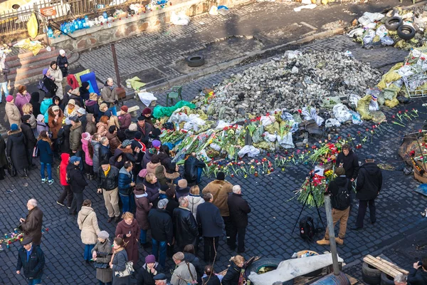 Ukraynalı devrim, euromaidan sonra hükümet f tarafından bir saldırı — Stok fotoğraf