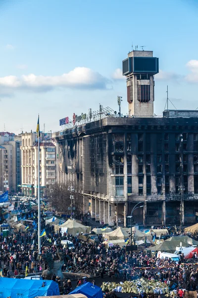 Ukraynalı devrim, euromaidan sonra hükümet f tarafından bir saldırı — Stok fotoğraf