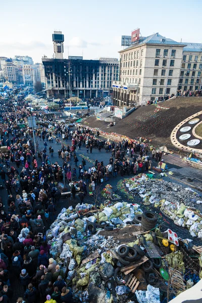 Украинская революция, Евромайдан после нападения правительства — стоковое фото