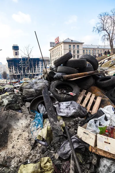 Українська революція, euromaidan після нападу за уряд f — стокове фото