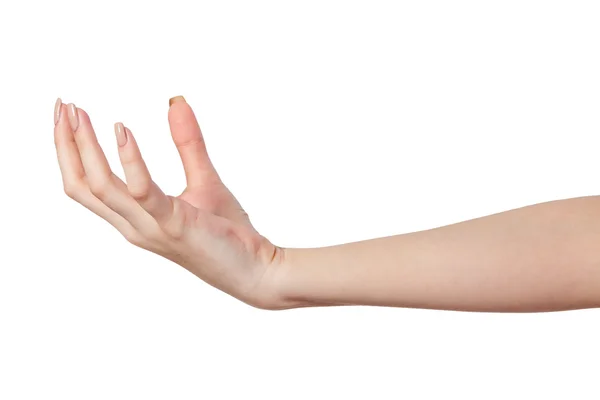 Female hand reaching for something — Stock Photo, Image