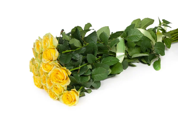 Gruppe frischer gelber Rosen — Stockfoto