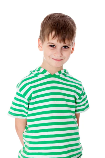 Cute boy smilling isolated — Stock Photo, Image