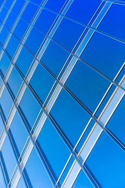 Skyscraper  blue glass — Stock Photo, Image