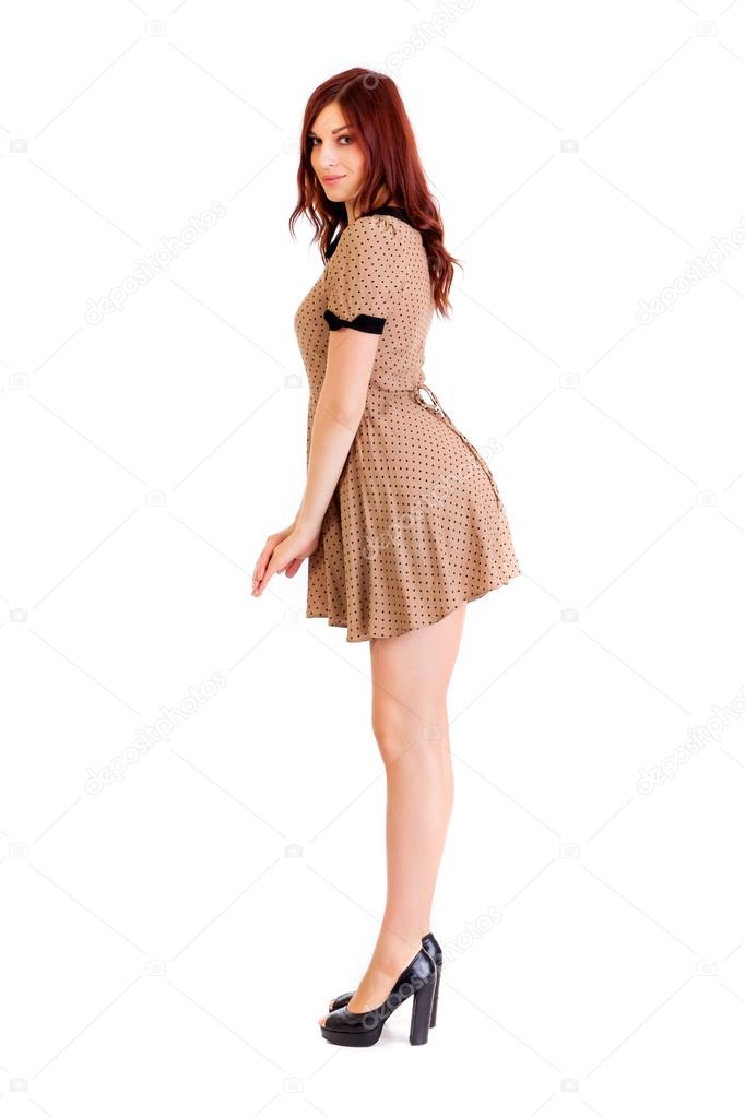 Beautiful woman wears sexy clothes