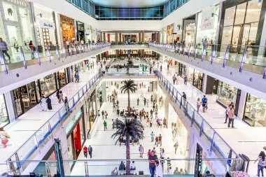 Dubai Alışveriş Merkezi - Dünya'nın en büyük alışveriş merkezi iç görünümü