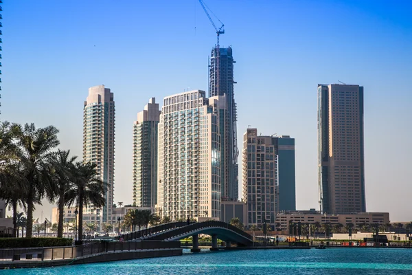 Dubai centro. East, Emirati Arabi Uniti architettura — Foto Stock