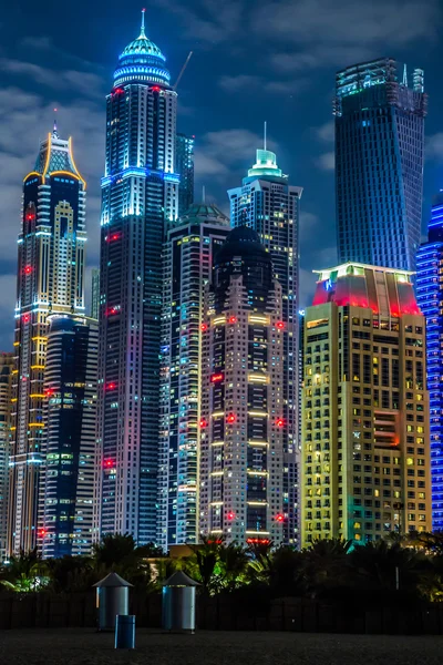 Dubai Marina paisaje urbano, Emiratos Árabes Unidos —  Fotos de Stock