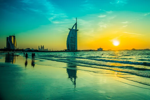 Burj Al Arab is a luxury 5 stars hotel Royalty Free Stock Photos