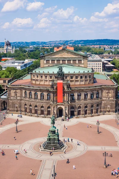 Semper 歌剧院，德累斯顿，德国 — 图库照片