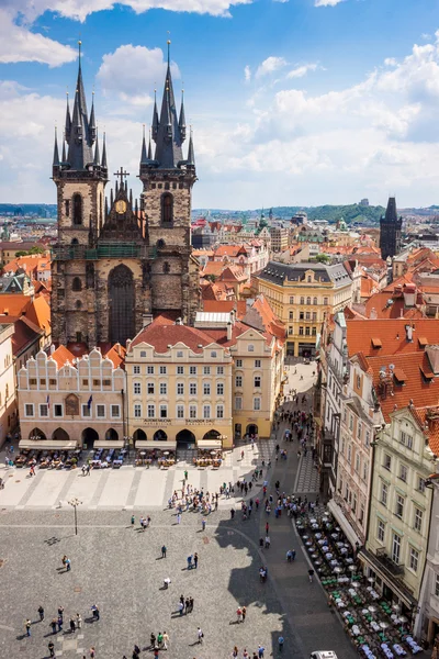 Prag, Eski kasaba meydanı — Stok fotoğraf