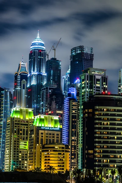 Dubai Marina paysage urbain, Émirats arabes unis — Photo