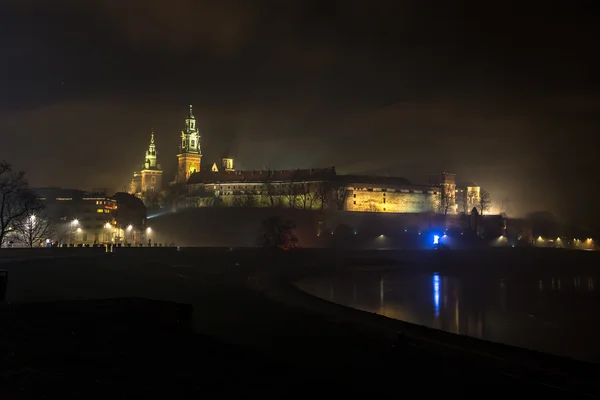 Polen, Krakau. Wawel-Burg und Glyzinien — Stockfoto
