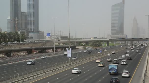 Lo sviluppo della Sheikh Zayed Road — Video Stock