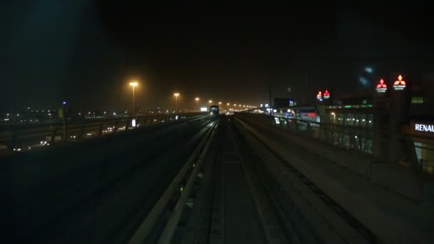 Metro van Dubai — Stockvideo