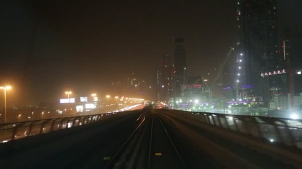 Dubajské metro — Stock video
