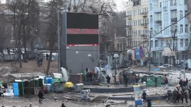 Протест проти «Диктатура» в Україні вмикає насильницької Euromaydan в Києві — стокове відео