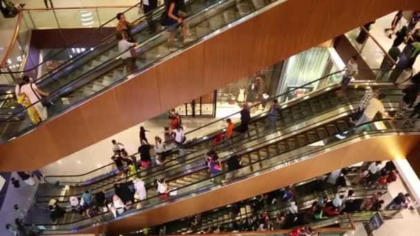 Acheteurs au Dubai Mall — Video