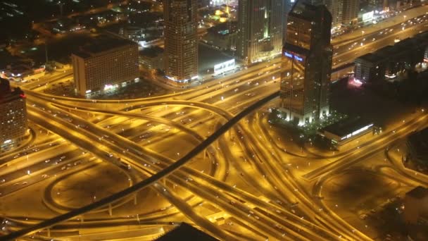 Вид с воздуха на центр Дубая — стоковое видео