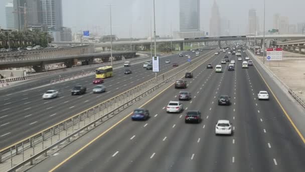 Lo sviluppo della Sheikh Zayed Road — Video Stock