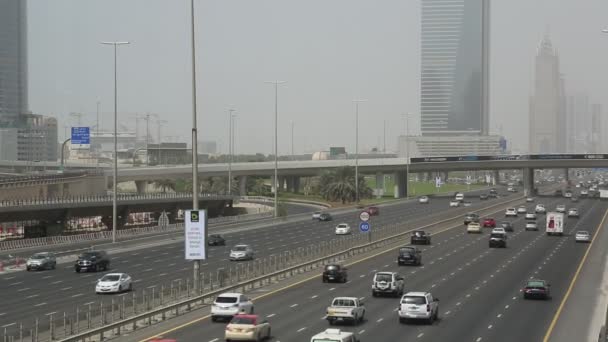 Lo sviluppo della Sheikh Zayed Road — Video Stock