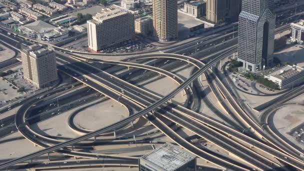 Vista aérea del centro de Dubai — Vídeos de Stock