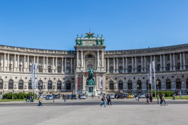 Vienna Hofburg Imperial Palace at day, - Austria clipart