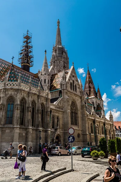 Matyášův chrám v Budapešti v slunečný den — Stock fotografie