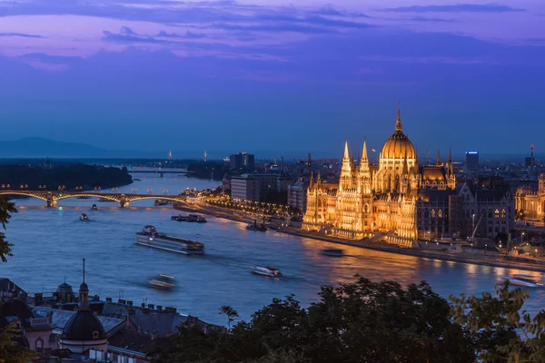 Panoramę Budapeszt, Węgry — Zdjęcie stockowe