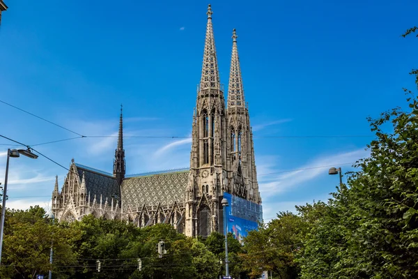 Vienna, Austria - famous Votivkirche ,Votive Church — Stock Photo, Image