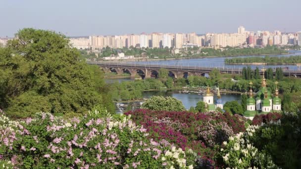 Panorama de la ville Kiev, Ukraine — Video