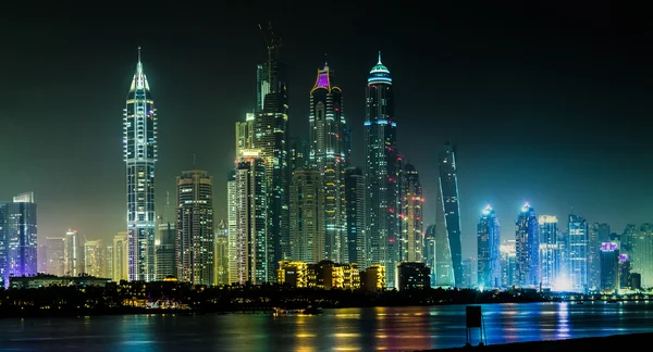 Dubai Marina paesaggio urbano, Emirati Arabi Uniti — Foto Stock