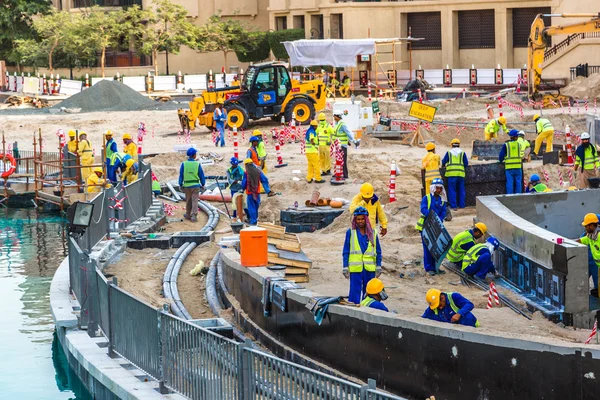 Trabalhador da construção masculino em Dubai — Fotografia de Stock