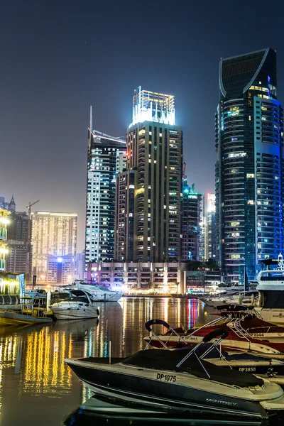 Városkép Dubai Marina, Egyesült Arab Emírségek — Stock Fotó