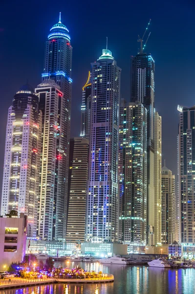 Dubai Marina paysage urbain, Émirats arabes unis — Photo