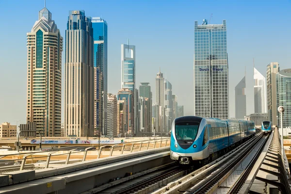 Dubaj metro železnice — Stock fotografie