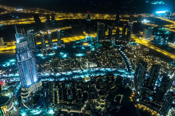 Address Hotel at night in the downtown Dubai area — Stock Photo, Image