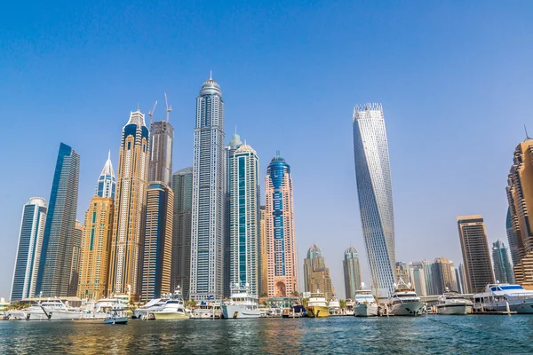 Városkép Dubai Marina, Egyesült Arab Emírségek — Stock Fotó