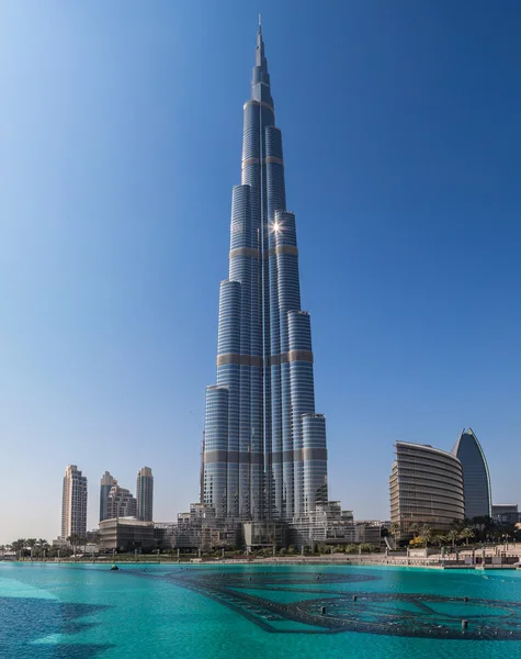 Kijk op de burj khalifa — Stockfoto